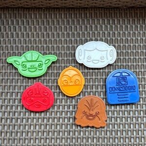 Set of Six Star Wars Cookie Cutters